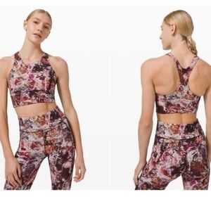 Lululemon Wunder Train Long-Line  Bra in Urbantricity Multi size 6